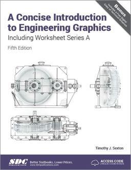 Concise Introduction to Engineering Graphics Including Worksheet Series A  9781630571290 Front Cover