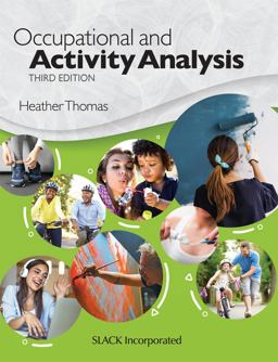 Occupational and Activity Analysis 3rd 9781630918903 Front Cover
