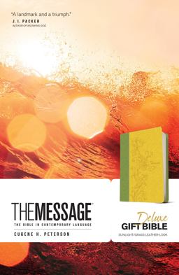 Message Deluxe Gift Bible The Bible in Contemporary Language  9781631465796 Front Cover