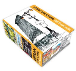 Urban Sketching: 100 Postcards 100 Beautiful Location Sketches from Around the World  9781631590214 Front Cover