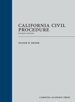 California Civil Procedure: 2017th 9781632849809 Front Cover