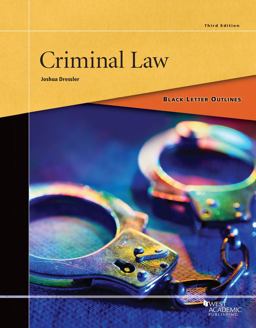 Black Letter Outline on Criminal Law 3rd 9781634591621 Front Cover