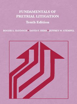 Fundamentals of Pretrial Litigation 10th 9781634592925 Front Cover