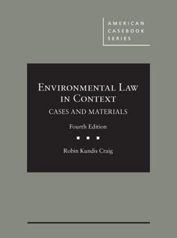 Environmental Law in Context 4th 9781634593045 Front Cover