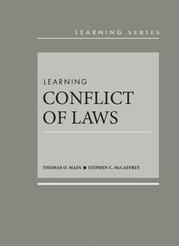 Learning Conflict of Laws  9781634594974 Front Cover