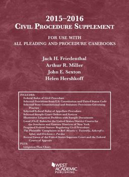 Civil Procedure Supplement, for Use with All Pleading and Procedure Casebooks