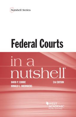 Federal Courts in a Nutshell 5th 9781634602785 Front Cover
