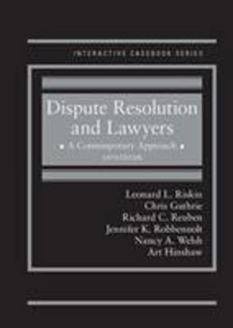 DISPUTE RESOLUTION+LAWYERS  9781634603140 Front Cover