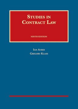Studies in Contract Law