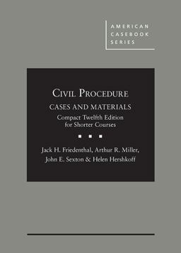 CIVIL PROCEDURE,CASES +MATER.:COMPACT  9781634605601 Front Cover