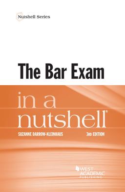 Bar Exam in a Nutshell 3rd 9781634606189 Front Cover
