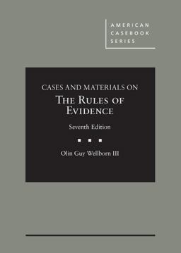 RULES OF EVIDENCE-CS.+MTRLS.ON  9781634606226 Front Cover