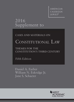 Cases and Materials on Constitutional Law