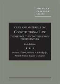 CONSTITUTIONAL LAW,CASES+MATERIALS  9781634607643 Front Cover