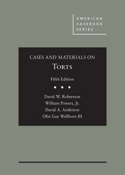 Cases and Materials on Torts 5th 9781634608671 Front Cover