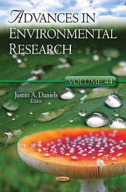 Advances in Environmental Research  9781634830942 Front Cover