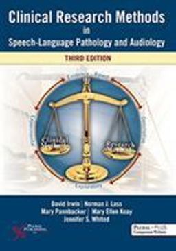 Clinical Research Methods in Speech-Language Pathology and Audiology 3rd 9781635501018 Front Cover
