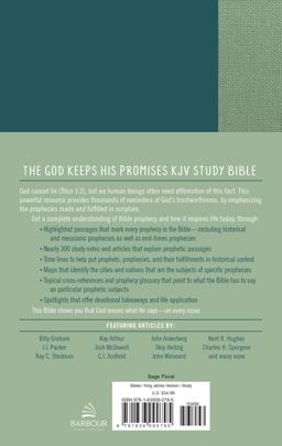 God Keeps His Promises KJV Study Bible [Sage Floral]