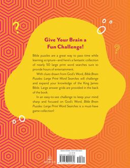 Bible Brain Puzzles: Large Print Word Searches