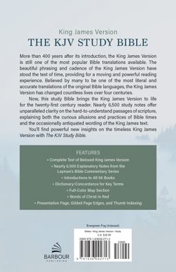 The KJV Study Bible (Indexed) [Evergreen Fog]
