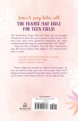 The Prayer Map Bible for Teen Girls NLV [Coral Dandelions]