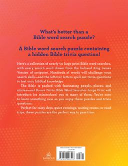 Bonus Trivia Bible Word Searches Large Print