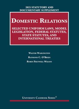 Statutory and Documentary Supplement on Domestic Relations