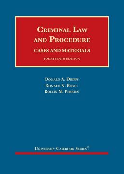 Criminal Law and Procedure, Cases and Materials 14th 9781636590325 Front Cover