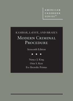     MODERN CRIMINAL PROC.:CS.,CMNTS.,QU  9781636590776 Front Cover