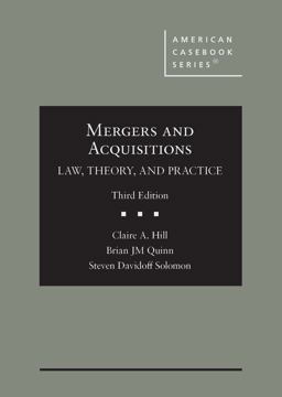     MERGERS+ACQUISITIONS:LAW,THEORY,+PR  9781636591483 Front Cover