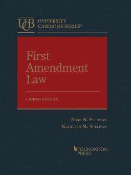     FIRST AMENDMENT LAW  9781636593654 Front Cover