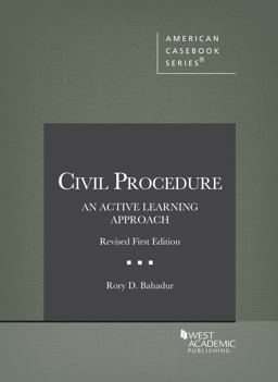 Civil Procedure An Active Learning Approach, Revised 1st Edition  9781636594064 Front Cover