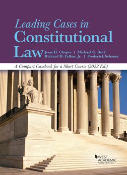     LEADING CASES IN CONST.LAW-TEXT  9781636599076 Front Cover