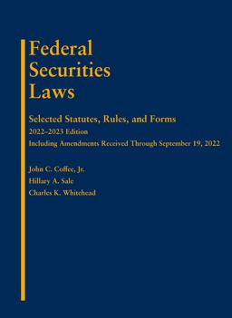     FED.SECURITIES LAWS:...2022-2023 ED  9781636599519 Front Cover