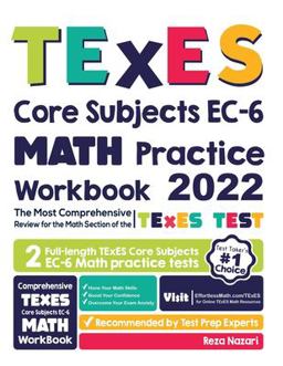 TExES Core Subjects EC-6 Math Practice Workbook