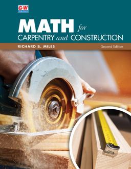 Math for Carpentry and Construction 2nd 9781637767061 Front Cover