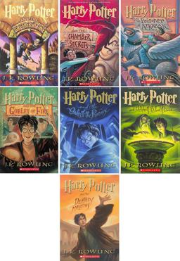 Harry Potter Paperback Full Book Set Volumes 1-7