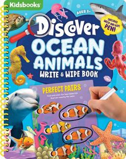 Discover Spiral Wipe-Clean Ocean Animals