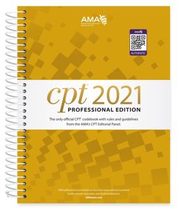 CPT Professional Edition 2021:  9781640160491 Front Cover