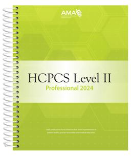 N.  HCPCS LEVEL II 2024,PROF.ED.  9781640162945 Front Cover
