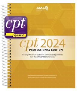 CPT 2024-PROFESSIONAL ED.-PKG. 1st 9781640162976 Front Cover