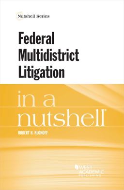 Klonoff's Federal Multidistrict Litigation in a Nutshell 1st 9781640202542 Front Cover