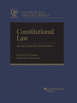 Constitutional Law An Integrated Approach  9781640202580 Front Cover