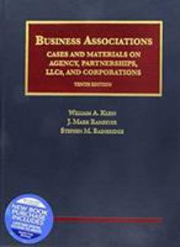 Business Associations, Cases and Materials on Agency, Partnerships, LLCs, and Corporations - 10th 9781640204980 Front Cover