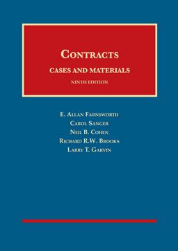 Contracts Cases and Materials 9th 9781640205185 Front Cover