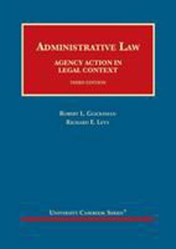 Administrative Law Agency Action in Legal Context 3rd 9781640206274 Front Cover