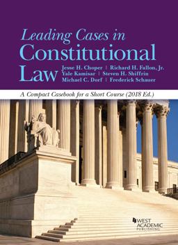 LEADING CASES IN CONSTITUTIONAL LAW  9781640207387 Front Cover