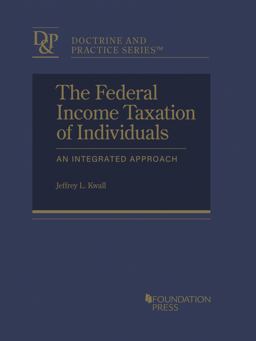 Federal Income Taxation of Individuals An Integrated Approach  9781640207516 Front Cover