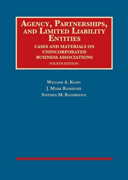 Agency, Partnerships, and Limited Liability Entities Agency, Partnerships, and Limited Liability Entities