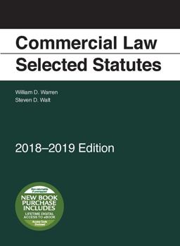 Commercial Law, Selected Statutes Commercial Law, Selected Statutes